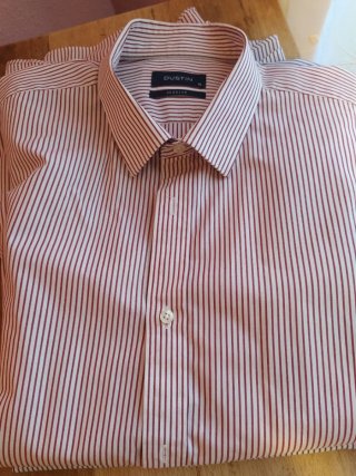 Camisa DUSTIN Rayas Rojas Talla XL