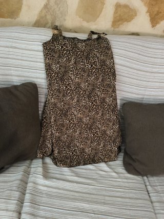 Vestido de verano estampado leopardo