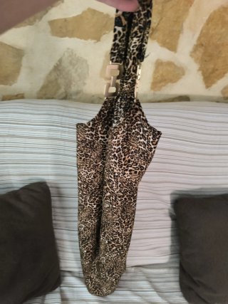 Vestido de verano estampado leopardo