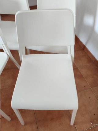 Pack 4 Sillas IKEA TEODORES Blancas
