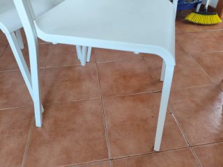 Pack 4 Sillas IKEA TEODORES Blancas