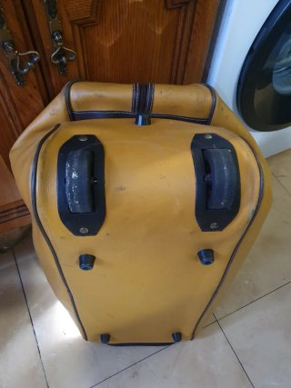 Maleta de viaje vintage cuero
