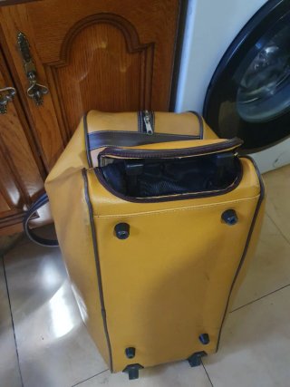 Maleta de viaje vintage cuero