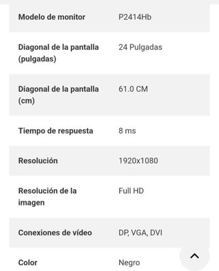 Monitor Dell 24 Negro/Plateado