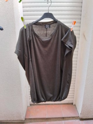 Camiseta Zara Verde Talla Única