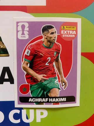 Cromo Achraf Hakimi Extra Sticker Morado