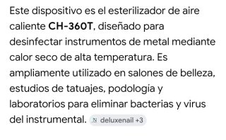 Esterilizador Mini High Temp CH-360T