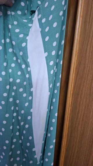 Mono verde lunares blancos talla XL