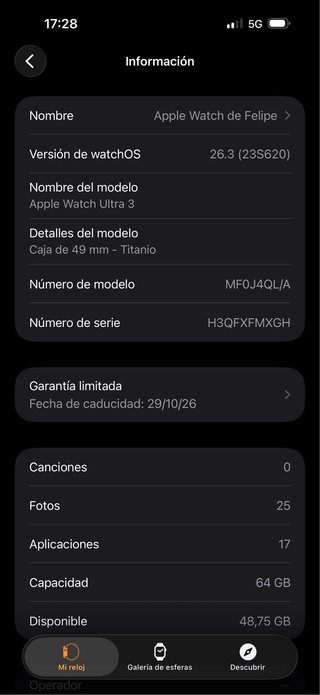 Apple Watch Ultra Nero/Grigio