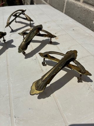Maniglie vintage in ottone