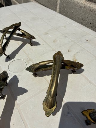 Maniglie vintage in ottone