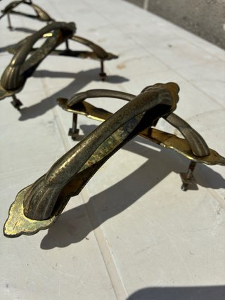 Maniglie vintage in ottone