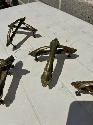 Maniglie vintage in ottone