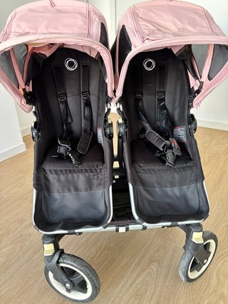 Carro gemelar Bugaboo Donkey rosa