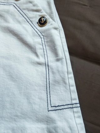 Falda marinera Zara blanca T.S