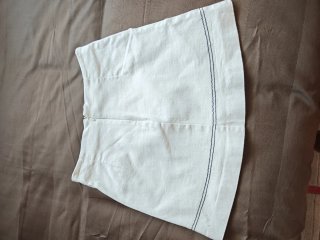 Falda marinera Zara blanca T.S