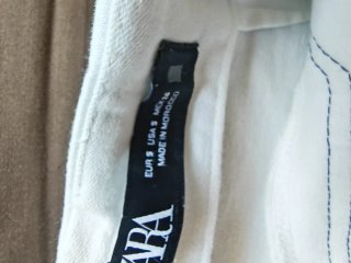 Falda marinera Zara blanca T.S