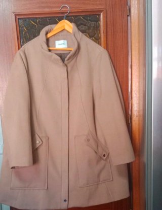Abrigo de lana COUCHEL beige