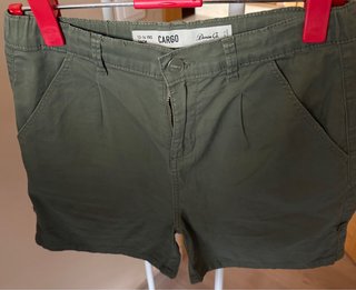 Pantalón corto cargo Denim Co. verde talla 13-14