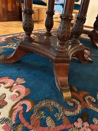 Conjunto comedor neoclásico mesa y 6 sillas