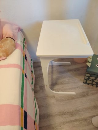 Mesa Auxiliar ajustable blanca