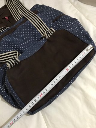 Mochila de tela lunares