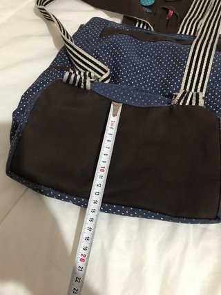 Mochila de tela lunares