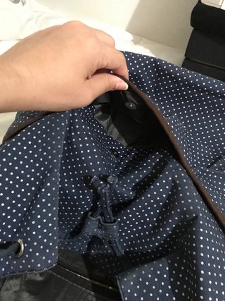 Mochila de tela lunares