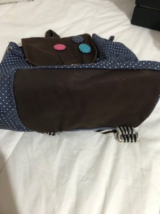 Mochila de tela lunares