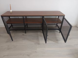 Mesa Ikea cristal y 4 sillas comedor