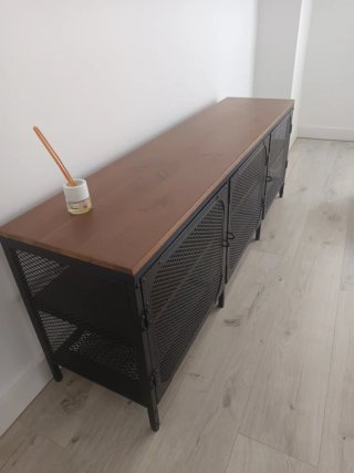 Mesa Ikea cristal y 4 sillas comedor