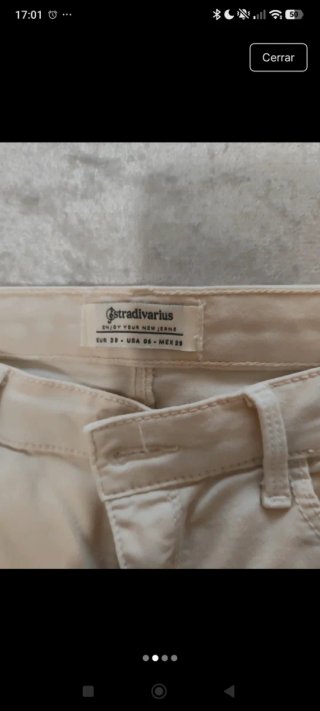 Pantalón Stradivarius Beige Talla M Nuevo