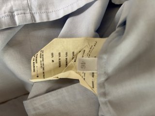 Camisa de mujer Prada azul clara larga