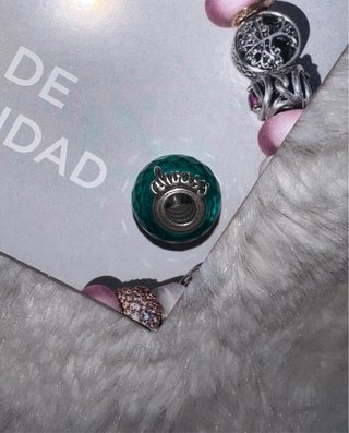 Pandora Charm Always friends azul verdoso