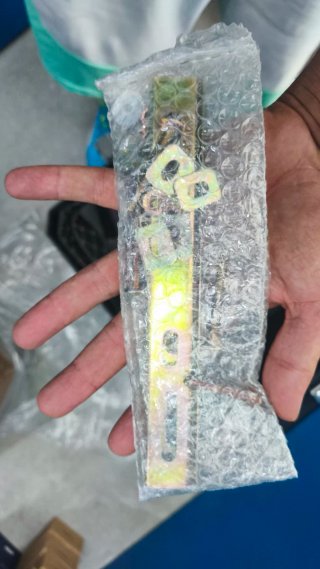 Maleta para moto negra y gris