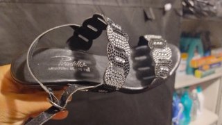 Sandalias de fiesta con pedrería
