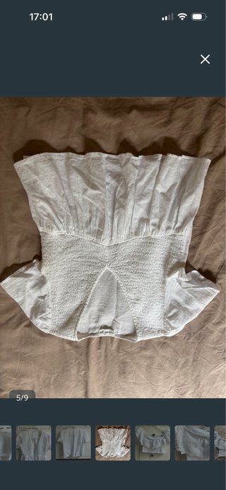 Blusa Brownie Talla XS Blanca