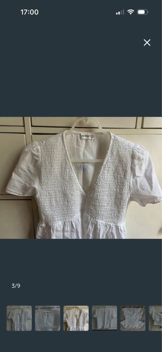Blusa Brownie Talla XS Blanca