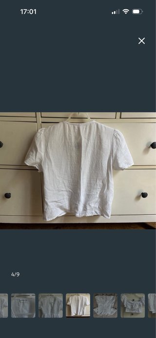 Blusa Brownie Talla XS Blanca