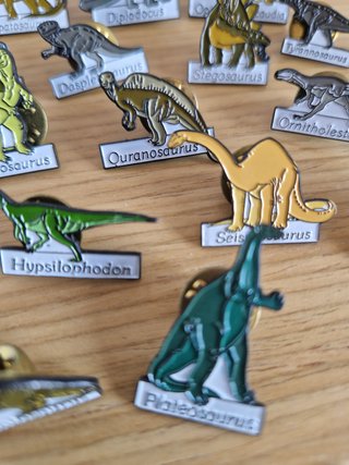 Colección 20 pins dinosaurios años 90