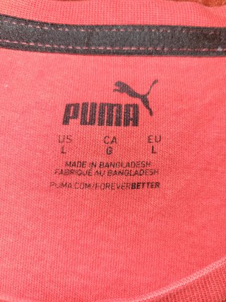 Camiseta Puma Hombre Talla L Roja