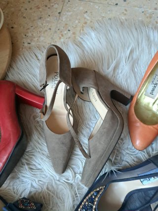 Scarpe Pollini donna pelle vintage  N.37