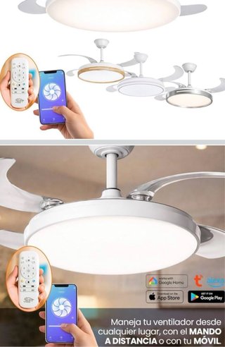 Instalo Ventilador de techo moderno con mando