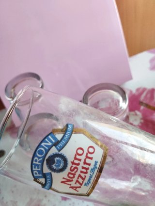 4 bicchieri NASTRO AZZURRO