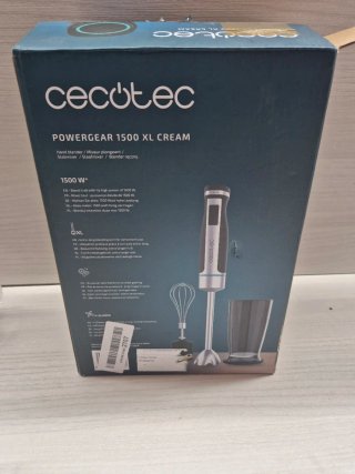 Batidora Cecotec Powergear 1500 XL Cream