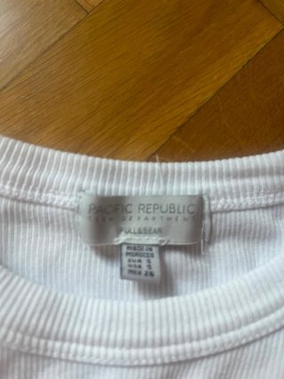Camiseta tirantes Pull&Bear blanca XS