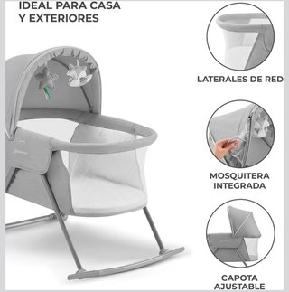 Minicuna bebé plegable con mosquitera