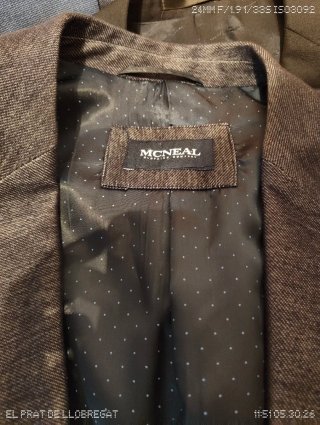 Blazer McNeal Talla 52 Gris