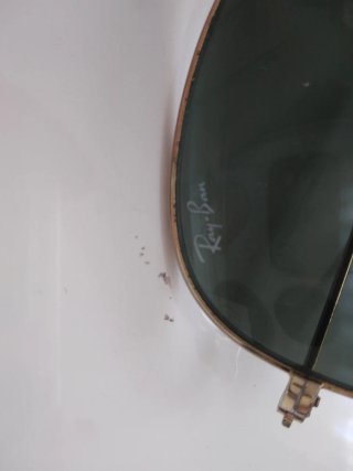 Gafas Ray Ban Aviator Doradas Lentes Verdes