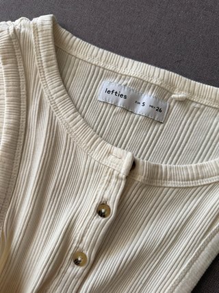 Camiseta tirantes beige Lefties S/36
